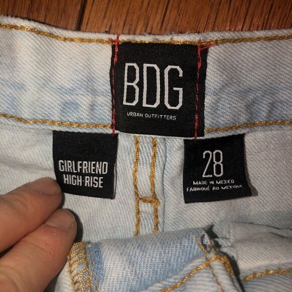 𝅺bdg Girlfriend High Waisted Distressed Denim Short - Picture 5 of 8